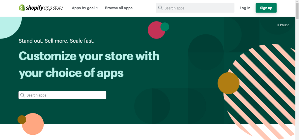 Shopify app store