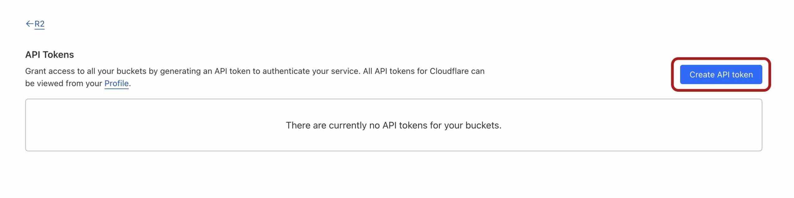 create api token